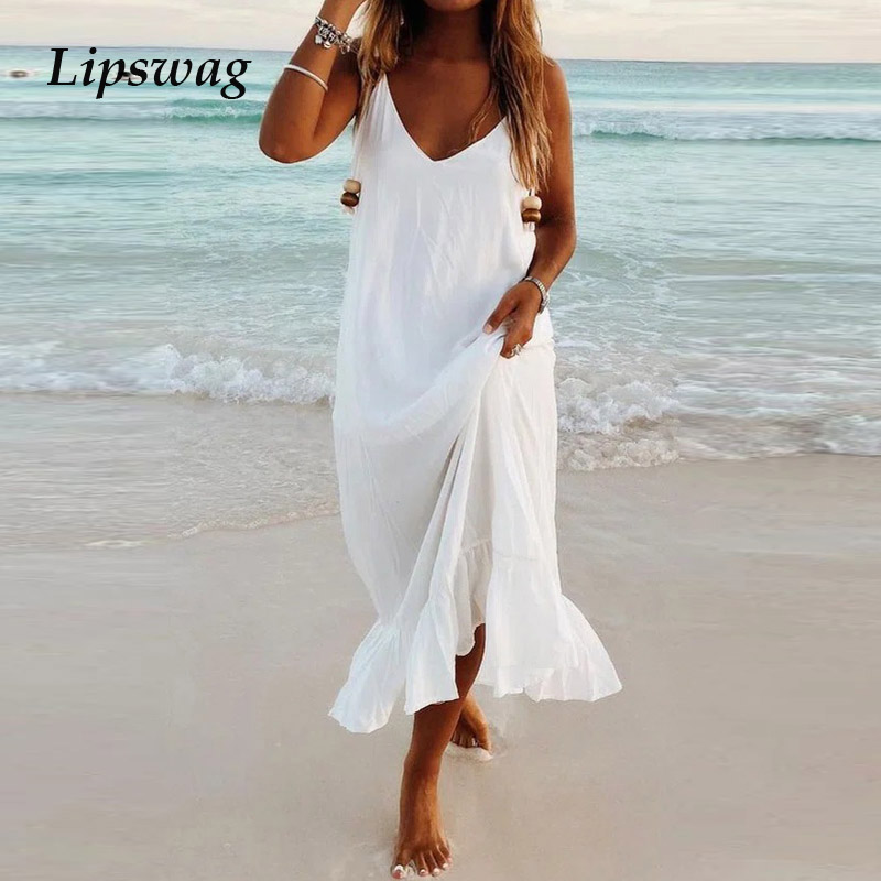 casual sleeveless loose summer beach dress 2021 fashion solid ruffle boho maxi dress v neck women long party dress vestidoshigh quality, Black;gray
casual sleeveless loose summer beach dress 2021 fashion solid ruffle boho maxi dress v neck women long party dress vestidoshigh quality, Black;gray