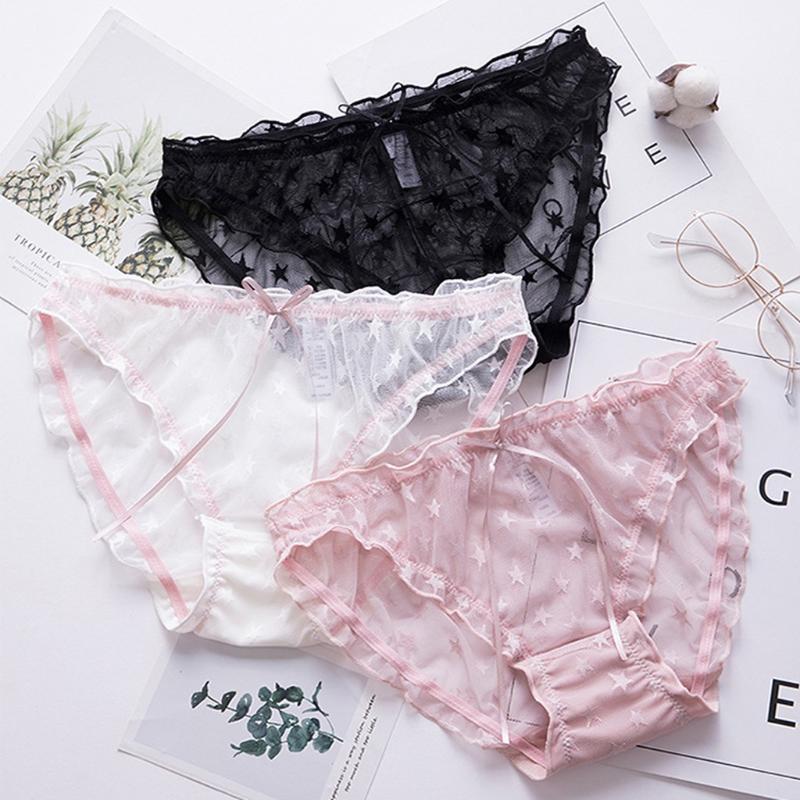 Women's Panties Young Girls Comfortable Lingerie Lace Sexy G-string Underwear Moon Star Female Transparent Exquisite High Quality Panty, White
Women's Panties Young Girls Comfortable Lingerie Lace Sexy G-string Underwear Moon Star Female Transparent Exquisite High Quality Panty, White