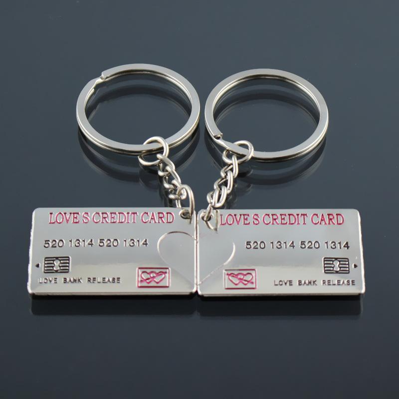 Keychains Manufacturers Spot Bank Card Couple Keychain Gift Pendant Metal
Keychains Manufacturers Spot Bank Card Couple Keychain Gift Pendant Metal