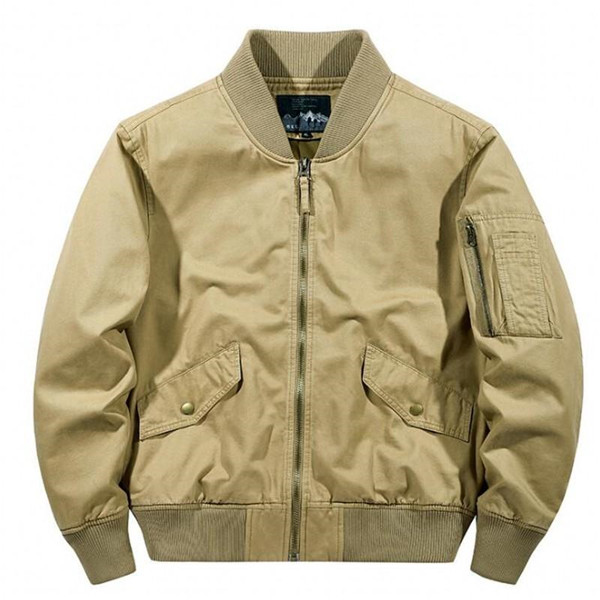 Men's Warm Fleece Bomber Jacket - Casual Tactical Outerwear, Thick Coats For Autumn & Winter, Sizes M-5Xl B3