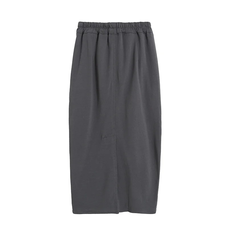 Nomikuma Spring New Women Skirt Korean Zipper Split Sexy Bottom Causal Lace Up Stretch High Waist Skirts Mujer Faldas 6E111 210427