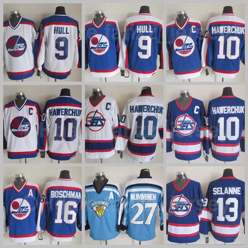 Retro Winnipeg Jets Vintage Ice Hockey 27 Teppo Numminen Jersey 11 Koivu 10 Dale Hawerchuk 16 Laurie Boschman 9 Bobby Hull Blue White, 13 white
Retro Winnipeg Jets Vintage Ice Hockey 27 Teppo Numminen Jersey 11 Koivu 10 Dale Hawerchuk 16 Laurie Boschman 9 Bobby Hull Blue White, 13 white