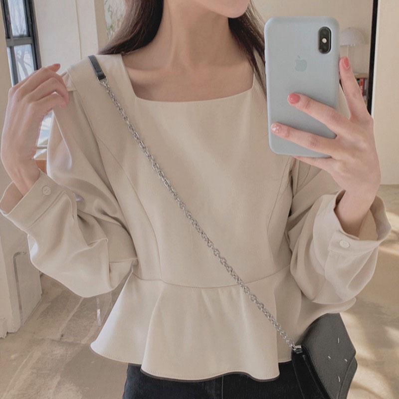 Women's Blouses & Shirts Slim Retro French Oversize Tops Sweet Gentle Square Ruffled Women Puff Long Sleeve Patchwork Hem Blouse Blusas Muje, White
Women's Blouses & Shirts Slim Retro French Oversize Tops Sweet Gentle Square Ruffled Women Puff Long Sleeve Patchwork Hem Blouse Blusas Muje, White