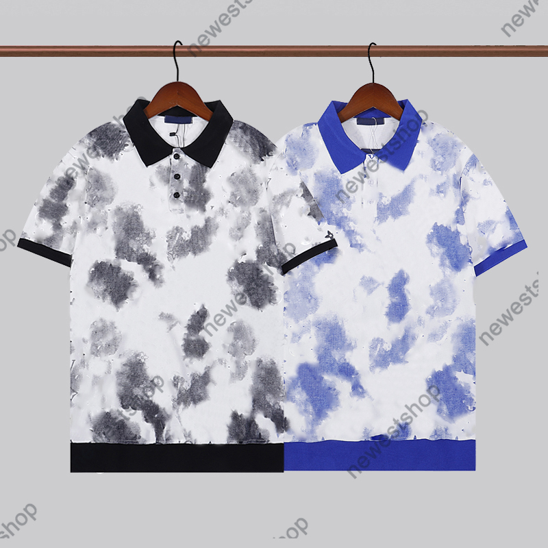 21ss summer europe mens polos Designer Men classical letter print t shirts color Turn-down collar Graffiti printing polo Casual cotton top tee, Black
21ss summer europe mens polos Designer Men classical letter print t shirts color Turn-down collar Graffiti printing polo Casual cotton top tee, Black