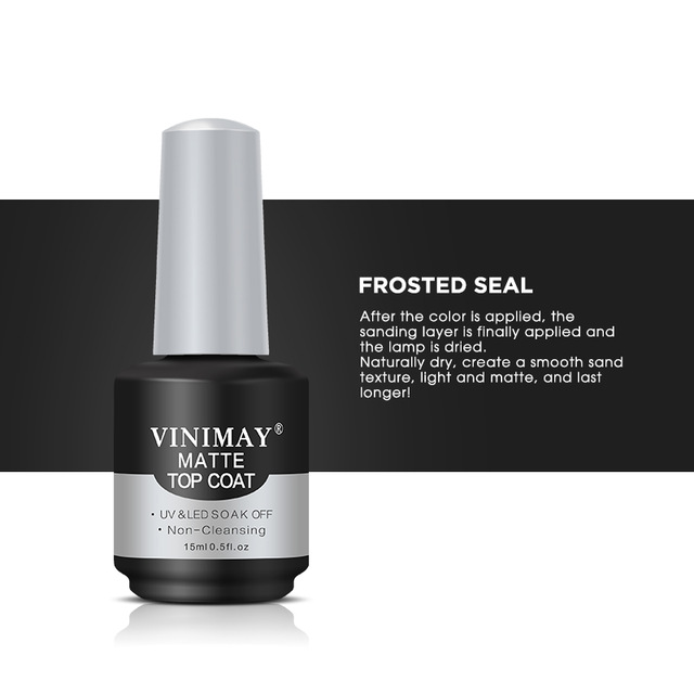 VINIMAY Nail Gel Magic Remover Soak Off Base Matte Top Coat Polish Gelpolish Art Primer Lacquer Salon 4 styles