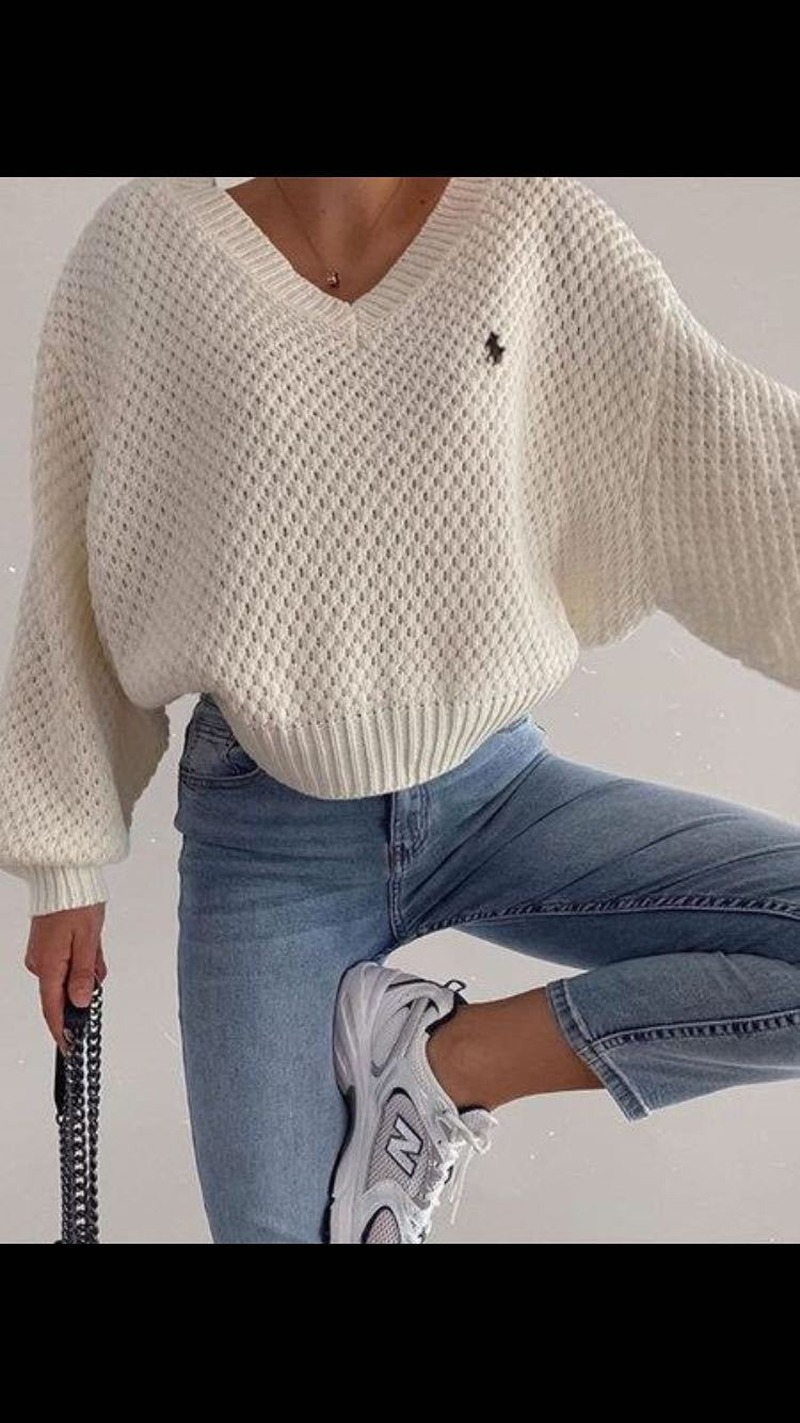 fall sweaters for women 2022 spring and autumn new fashion sexy v-neck loose top women Harajuku oversized sweater women, Blue
fall sweaters for women 2022 spring and autumn new fashion sexy v-neck loose top women Harajuku oversized sweater women, Blue