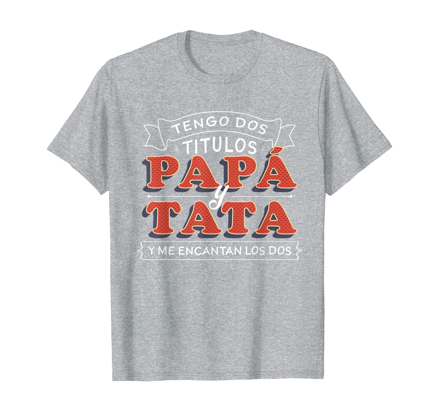 mens tengo dos titulos papa y tata camisa para dia del padre t-shirt, White;black
mens tengo dos titulos papa y tata camisa para dia del padre t-shirt, White;black