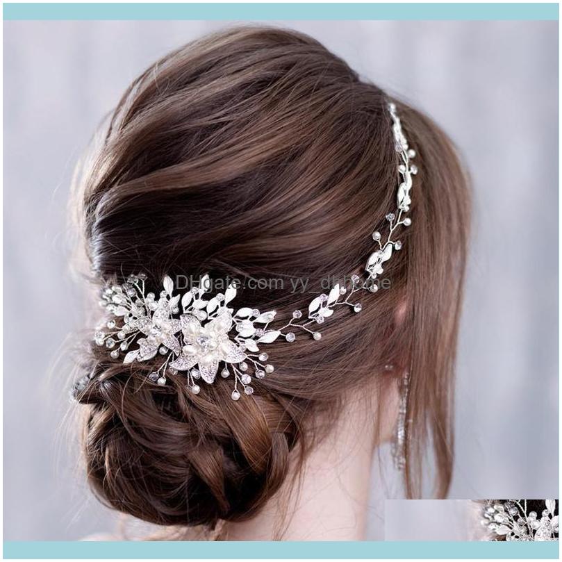Jewelry Jewelryflower Rhinestone Pearl Headband Wedding Bride Hair Aessories Tiara Sier Color Leaf Clips & Barrettes Drop Delivery 2021 2Vta
Jewelry Jewelryflower Rhinestone Pearl Headband Wedding Bride Hair Aessories Tiara Sier Color Leaf Clips & Barrettes Drop Delivery 2021 2Vta