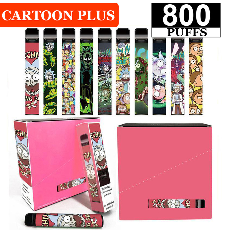 Cartoon Rick Plus Disposable Cigarettes 800 Puffs 550mAh Battery Vape Pen 3.2ml Pods E Cigarette Device Kit
Cartoon Rick Plus Disposable Cigarettes 800 Puffs 550mAh Battery Vape Pen 3.2ml Pods E Cigarette Device Kit