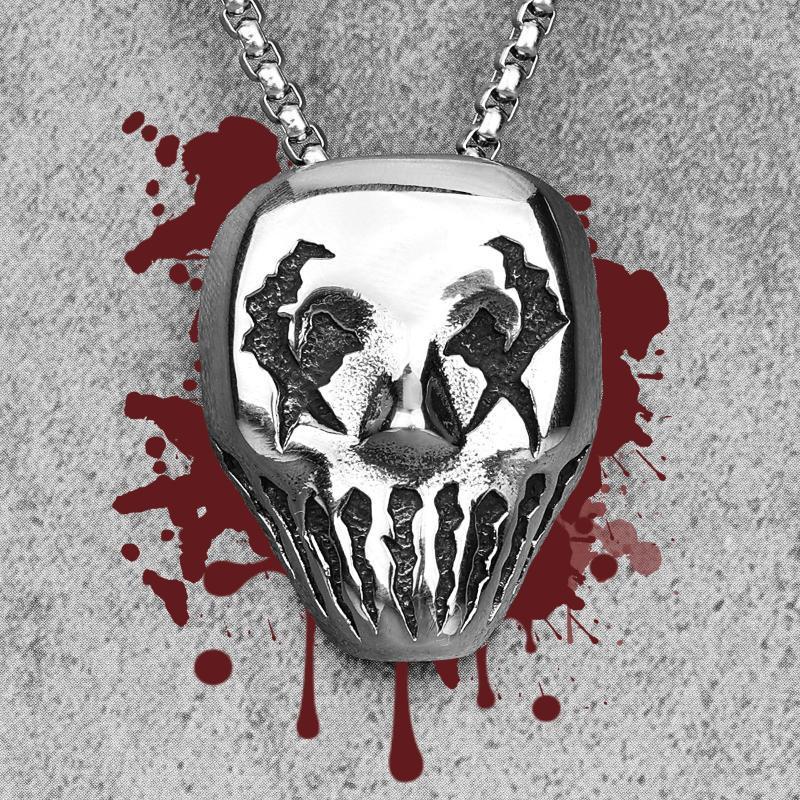 Chains Demon Clown Mask Stainless Steel Men Necklaces Pendants Chain Gothic Punk For Boyfriend Male Jewelry Creativity Gift Wholesale
Chains Demon Clown Mask Stainless Steel Men Necklaces Pendants Chain Gothic Punk For Boyfriend Male Jewelry Creativity Gift Wholesale
