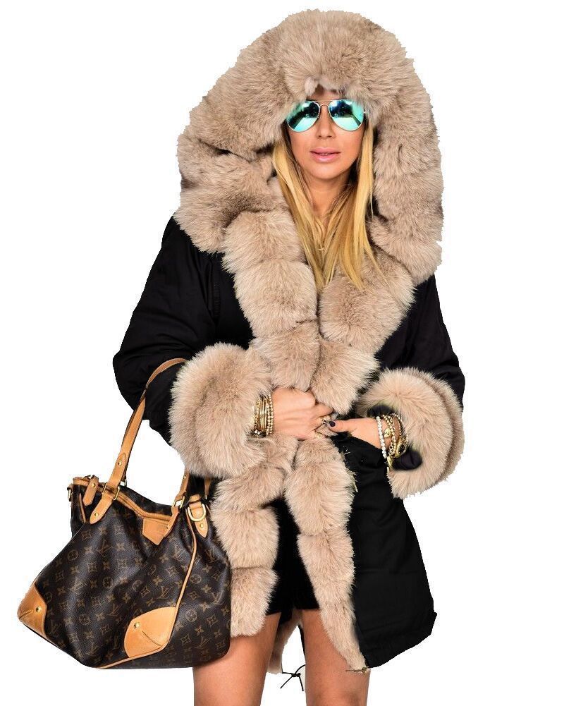 Brand Style Big Wool Collar Winter Coat Women' Down Warm Thick Loose Coats Casual Hooded Long Sleeve Jacket Female
Brand Style Big Wool Collar Winter Coat Women' Down Warm Thick Loose Coats Casual Hooded Long Sleeve Jacket Female