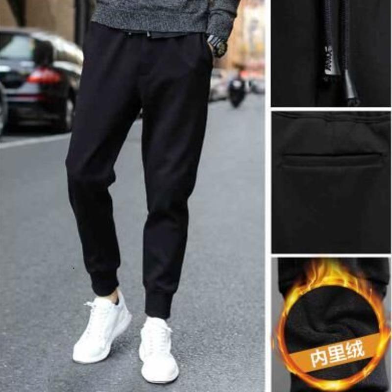 Thickened Casual Pants Winter Plush Men's Sports Running Joggers Trousers Men Sweatpants, Black
Thickened Casual Pants Winter Plush Men's Sports Running Joggers Trousers Men Sweatpants, Black