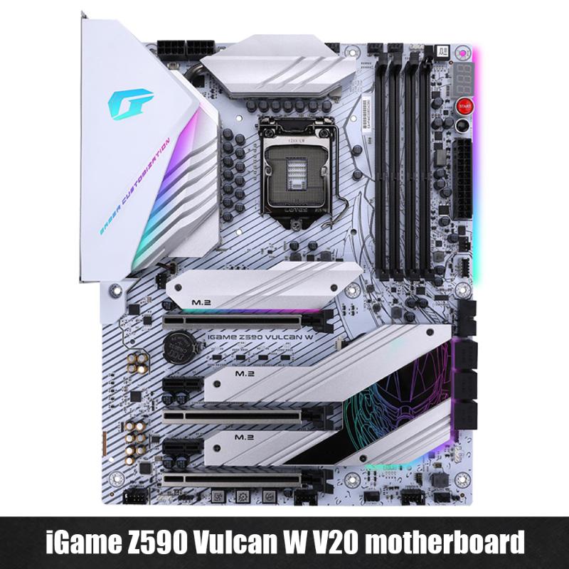 Motherboards Colorful Motherboard IGame Z590 Vulcan W V20 M.2 SATA NVME SSD 128GB RGB Overclocking Gaming For11600K/11700K/11900K
Motherboards Colorful Motherboard IGame Z590 Vulcan W V20 M.2 SATA NVME SSD 128GB RGB Overclocking Gaming For11600K/11700K/11900K