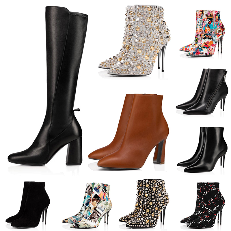 With BOX Designer Red Bottoms Boots Women So Kate Ankle Knee High Heels Booties 8 10 12cm Chunky Pony Pointed Toes Boot Girls Ladies Platform, Black
With BOX Designer Red Bottoms Boots Women So Kate Ankle Knee High Heels Booties 8 10 12cm Chunky Pony Pointed Toes Boot Girls Ladies Platform, Black