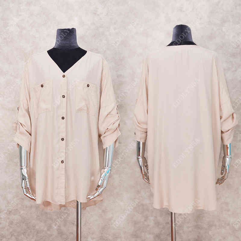 Bikini Cover-Ups Elegant Hollow Out Deep V-neck Summer Beach Tops White Cotton Tunic Women Wear Swim Suit Cover Up Q1083 210420