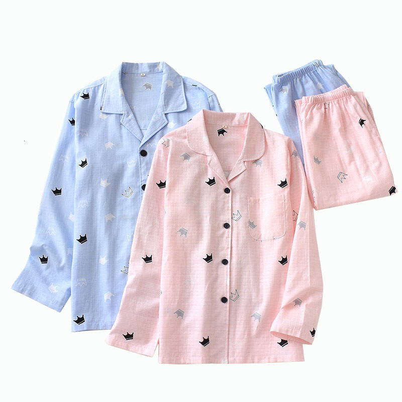 Women's Sleepwear Autumn New Lovers Pajamas Set Comfort 100% Gauze Cotton Loose Thin Soft Homewear For Men And Women Casual Wear T, Women pink
Women's Sleepwear Autumn New Lovers Pajamas Set Comfort 100% Gauze Cotton Loose Thin Soft Homewear For Men And Women Casual Wear T, Women pink