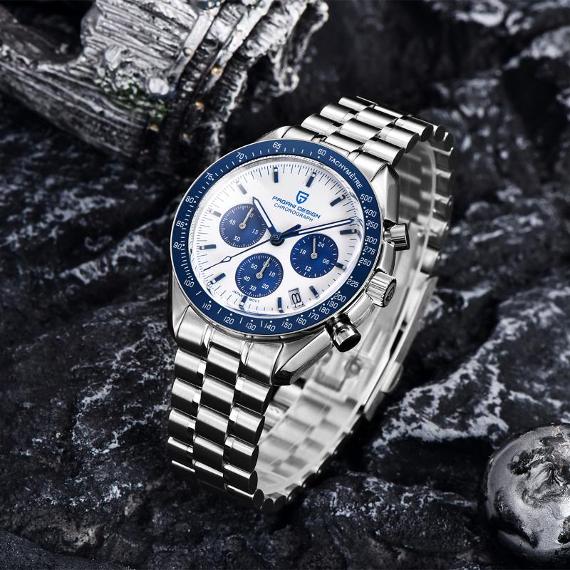 Wristwatches PAGANI DESIGN 2021 Luxury Sports Moon Watch Quartz Chronograph Men's Japan VK63 Sapphire Relogio Masculino, Blue
Wristwatches PAGANI DESIGN 2021 Luxury Sports Moon Watch Quartz Chronograph Men's Japan VK63 Sapphire Relogio Masculino, Blue