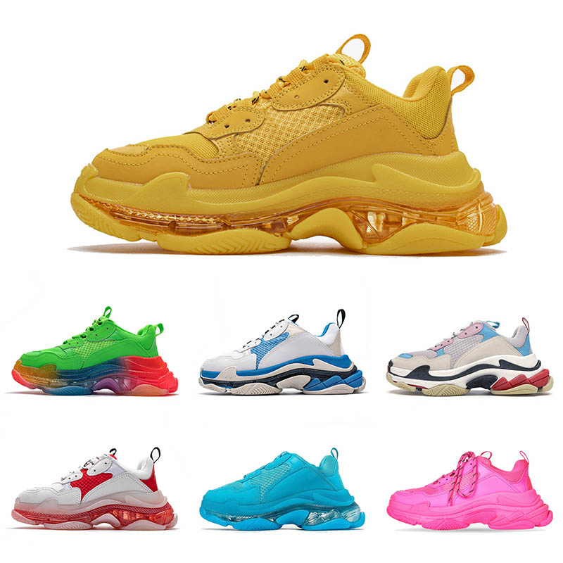 2021 Women Men Triple S Casual Shoes Light Pink Rainbow Lavender White Black Red Grey Neon Green Yellow Blue Sports Sneakers Trainers Size 36-45, B21 clear sole white pink 36-40
2021 Women Men Triple S Casual Shoes Light Pink Rainbow Lavender White Black Red Grey Neon Green Yellow Blue Sports Sneakers Trainers Size 36-45, B21 clear sole white pink 36-40