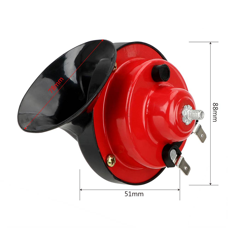Vehicle Dual Tone Snail Horn Motorcycle Turn Horns For Car Truck Bus Electrical Equipment Auto Moto Train Parts