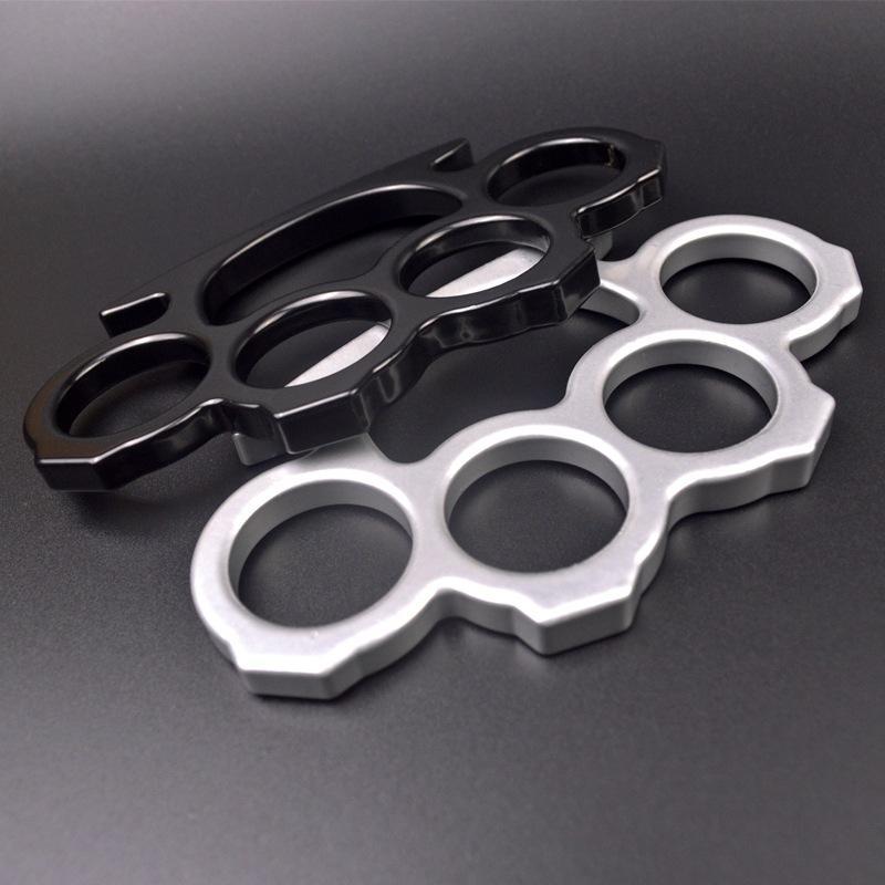 Outdoor Defense Thin Brass Knuckles Dusters knuckle Personal Security Women Men Self-defense Pendant EDC Tool