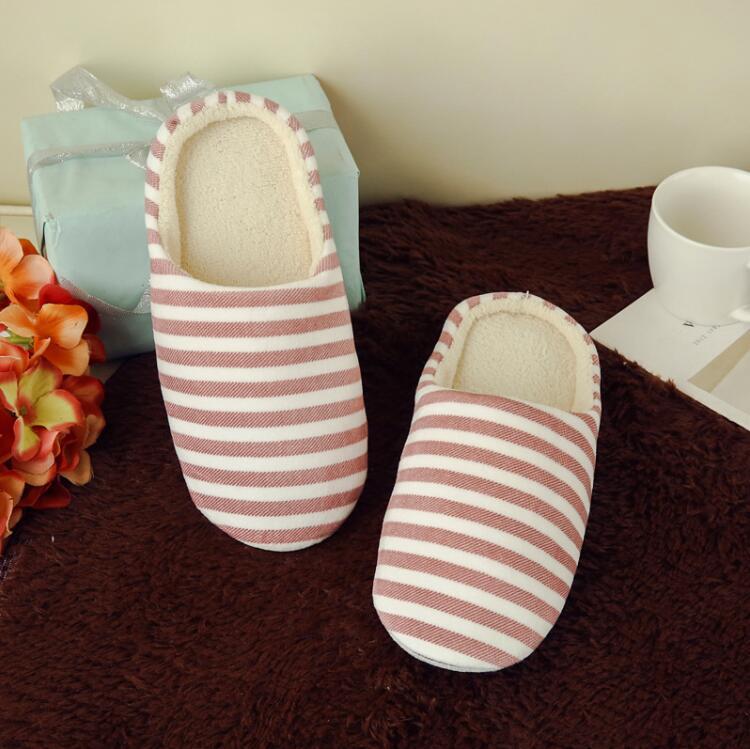 Autumn Winter Home Slippers Women Shoes Soft Plush Velvet Indoor Striped Flats Slipper Warm Cotton Men Pantufas, Blue
Autumn Winter Home Slippers Women Shoes Soft Plush Velvet Indoor Striped Flats Slipper Warm Cotton Men Pantufas, Blue