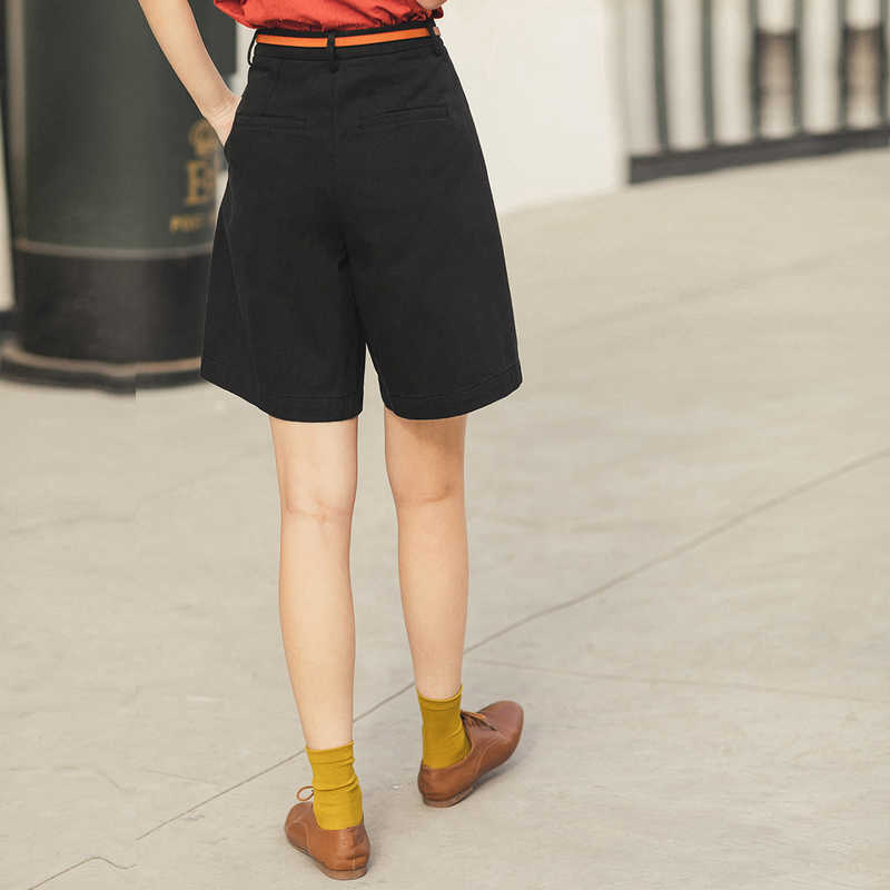 INMAN Summer Sweet Girl Artsy Loose Style Fit Shape Women Short Pants 210611