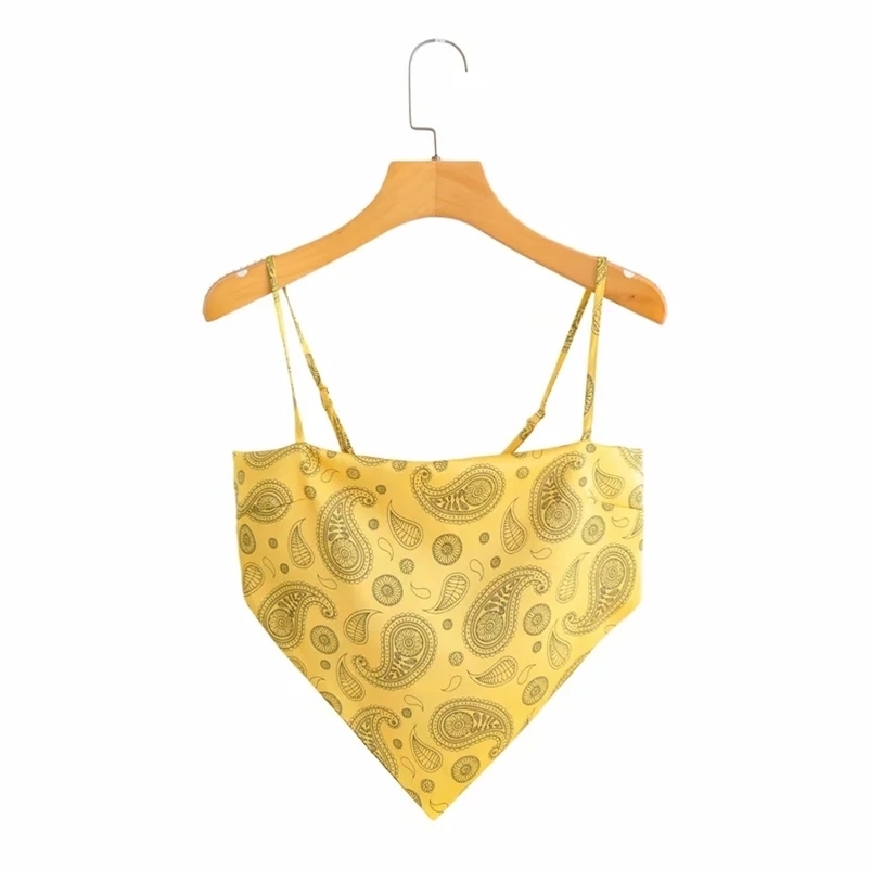Women vintage paisley print spaghetti strap sexy chic camis tank ladies summer backless bowknot sling tops 210524, Yellow
Women vintage paisley print spaghetti strap sexy chic camis tank ladies summer backless bowknot sling tops 210524, Yellow