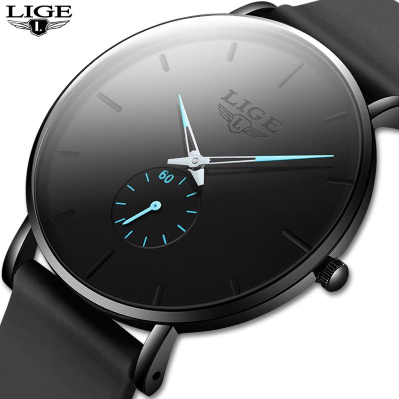 Wristwatches 2021LIGE Quartz Watches For Men Silicone Strap Male Sport Wristwatch Top Business Clock Watch Reloj Hombres, Slivery;brown 
Wristwatches 2021LIGE Quartz Watches For Men Silicone Strap Male Sport Wristwatch Top Business Clock Watch Reloj Hombres, Slivery;brown
