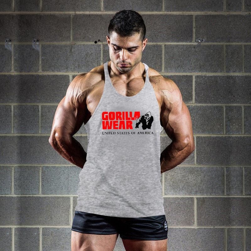 Stringer Tank Top Gym Muscle Bodybuilding Male Sport Fitness Gorilla Wear Singlet Men Gyms Sleeveless Vest Tops Men, White;black 
Stringer Tank Top Gym Muscle Bodybuilding Male Sport Fitness Gorilla Wear Singlet Men Gyms Sleeveless Vest Tops Men, White;black