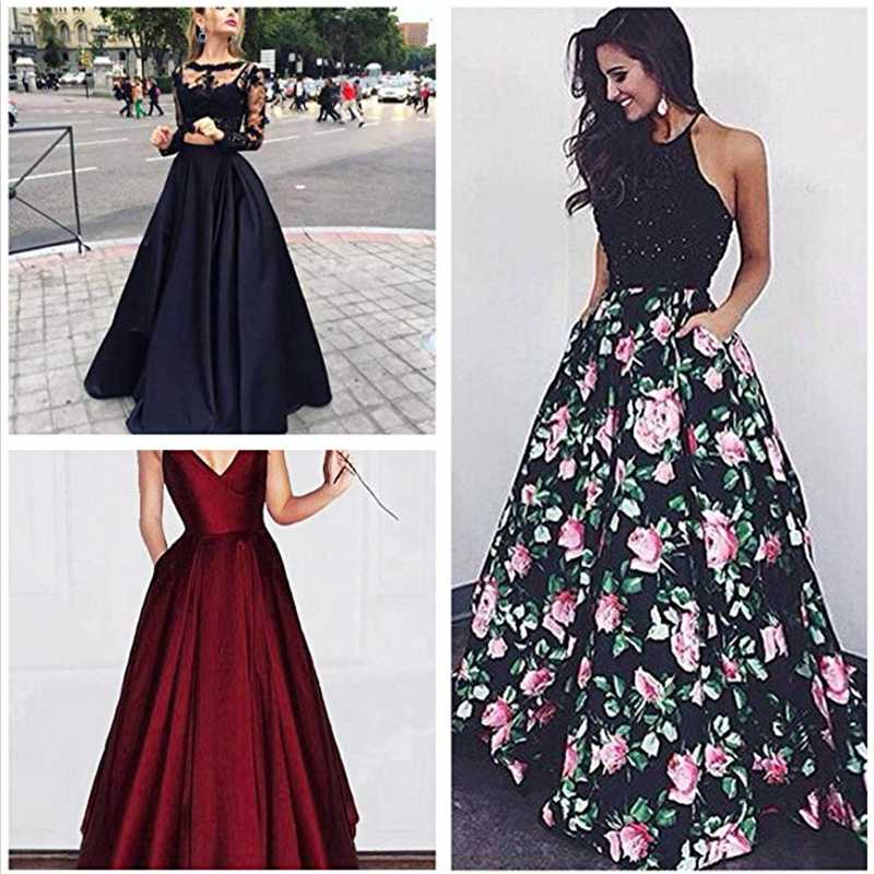 Skirts Retro Long Underskirt White Black Two Sizes Rock A-line Gala Party Sweet Wedding Jupe Petticoat