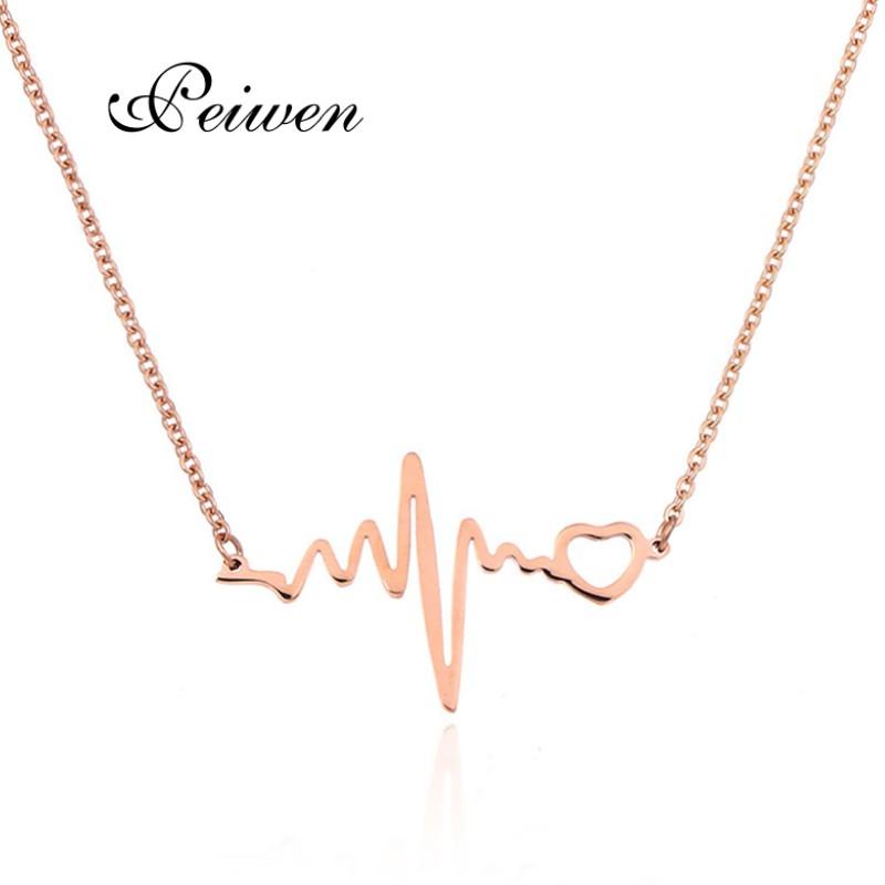 Pendant Necklaces Fashion Love Heartbeat Necklace For Women Men Stainless Steel Gold Silver Color Chain Jewelry Gift
Pendant Necklaces Fashion Love Heartbeat Necklace For Women Men Stainless Steel Gold Silver Color Chain Jewelry Gift