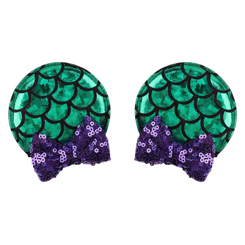 Cute Mouse Ears Clips Kids Sequin Bow Barrettes For Girls Hairpins Chridren Festival Party Hair Accessories