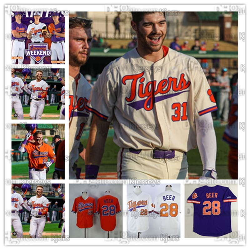 28 Seth Beer JERSEYS college Clemson Tigers 8 Logan Davidson 9 Greene 10 Kyle Wilkie 23 Carson Spiers 12 Justin Wrobleski NCAA Baseball Jerseys, As
28 Seth Beer JERSEYS college Clemson Tigers 8 Logan Davidson 9 Greene 10 Kyle Wilkie 23 Carson Spiers 12 Justin Wrobleski NCAA Baseball Jerseys, As