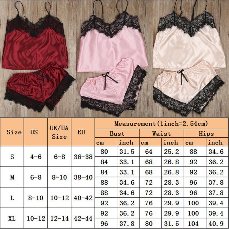 Women Sleepwear Ladies Satin Lace Mesh Babydoll Lingerie Nightwear Shorts Pjs Pyjamas Sets, Black;red
Women Sleepwear Ladies Satin Lace Mesh Babydoll Lingerie Nightwear Shorts Pjs Pyjamas Sets, Black;red
