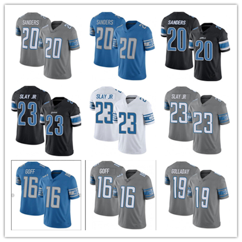 Custom Men Women Kids 16 Jared Goff Football Jersey 23 Jeff Okudah 32 D'Andre Swift T.J. Hockenson 20 Barry Sanders Adrian Peterson 33 Kerryon Johnson Detroit Lion, Grey
Custom Men Women Kids 16 Jared Goff Football Jersey 23 Jeff Okudah 32 D'Andre Swift T.J. Hockenson 20 Barry Sanders Adrian Peterson 33 Kerryon Johnson Detroit Lion, Grey
