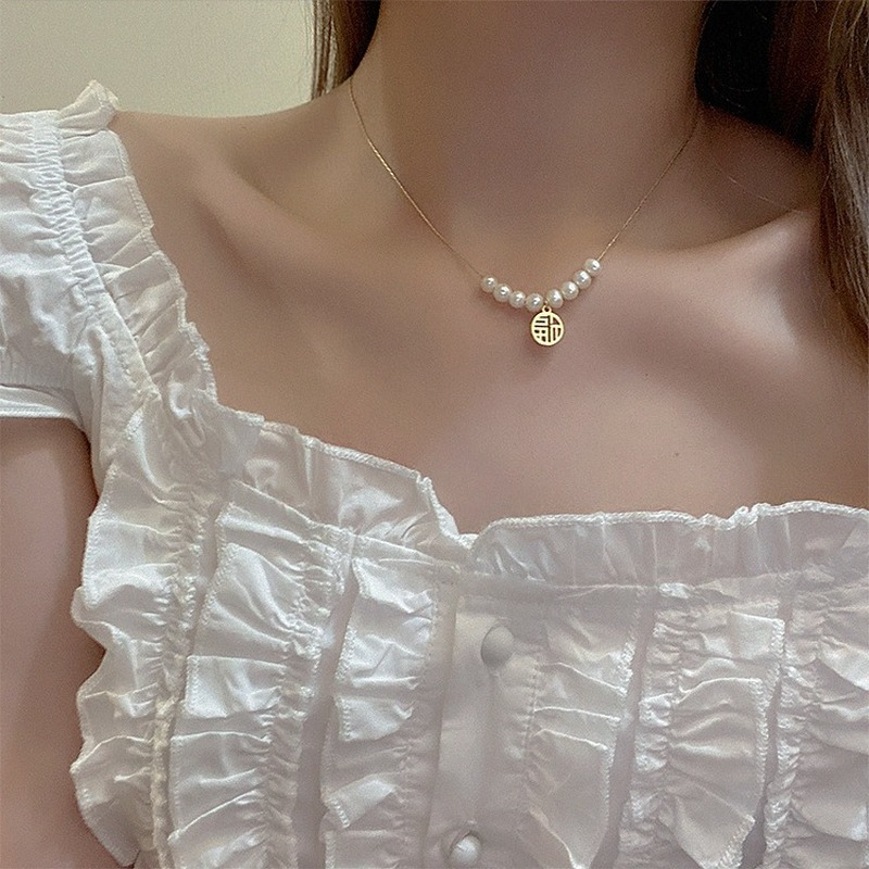 Novelty Ivory Small Eight Beads Round Cut Tiny Pearl Necklace Hollow Out Fortune Pendant Choker Jewelry
Novelty Ivory Small Eight Beads Round Cut Tiny Pearl Necklace Hollow Out Fortune Pendant Choker Jewelry