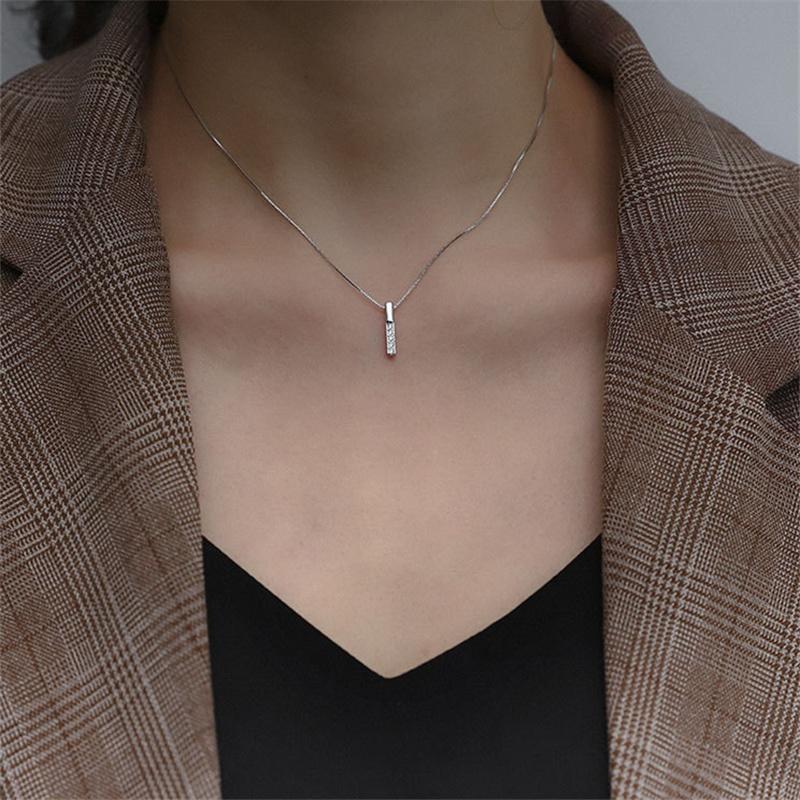 Lockets Arrived 925 Sterling Silver Zircon Rhinestone Strip Shape Pendant Necklaces Women Jewelry Accessories Gift
Lockets Arrived 925 Sterling Silver Zircon Rhinestone Strip Shape Pendant Necklaces Women Jewelry Accessories Gift