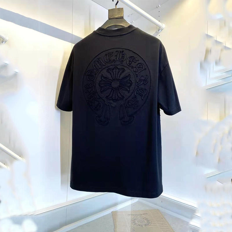 Hearts Chrome Spring Summer New Tee Sanskrit Cross Front Back Embroidery Rockheart Cotton Round Neck Short Sleeve T-shirt Fashion Brand Loose Top, White;black
Hearts Chrome Spring Summer New Tee Sanskrit Cross Front Back Embroidery Rockheart Cotton Round Neck Short Sleeve T-shirt Fashion Brand Loose Top, White;black