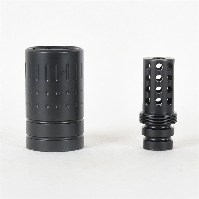 Hot Selling Steel reducing impact Muzzle Brake CNC .223/5.56 1/2x28 thread with outer sleeve muzzle brake, Muzzle device
Hot Selling Steel reducing impact Muzzle Brake CNC .223/5.56 1/2x28 thread with outer sleeve muzzle brake, Muzzle device