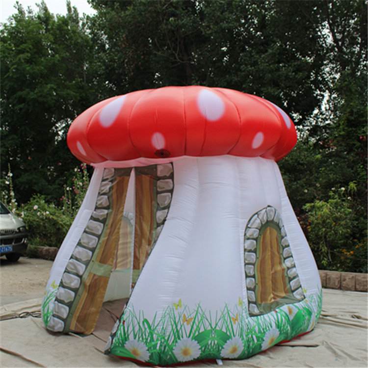 Outdoor Advertising Giant Inflatable Balloon Mushroom Tent With Blower For Nightclub Decoartion Or Wedding Decor
