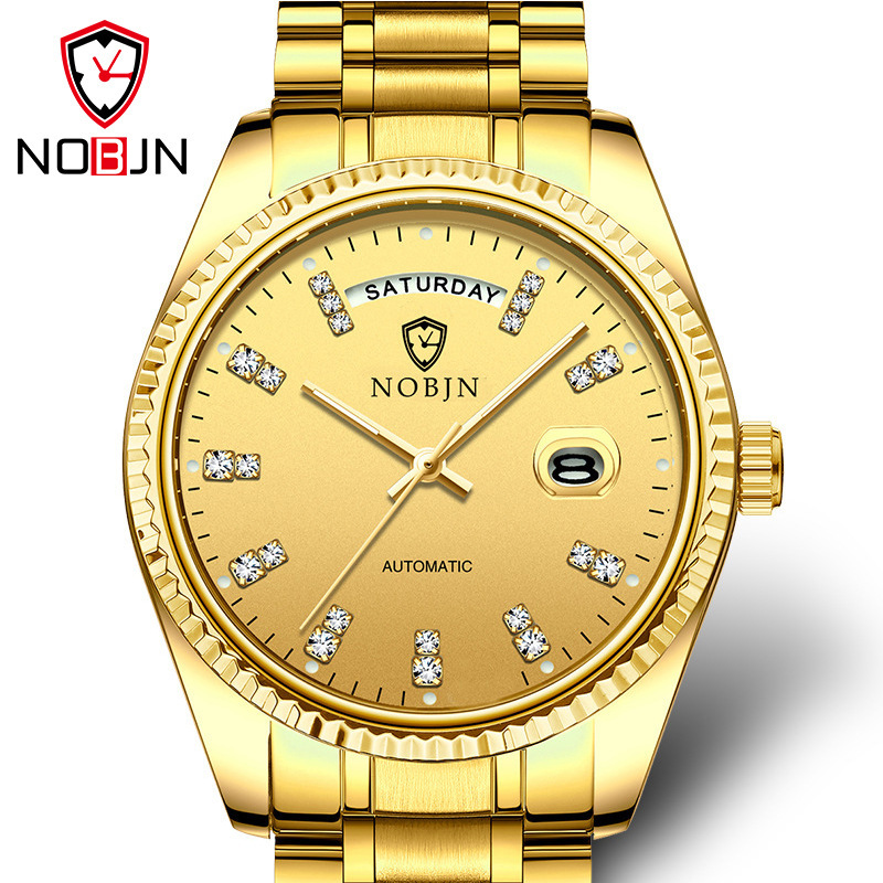 Swiss nobjn nobkin new waterproof steel belt watch men's automatic mechanical watchVFSW{category}, Slivery;brown
Swiss nobjn nobkin new waterproof steel belt watch men's automatic mechanical watchVFSW{category}, Slivery;brown