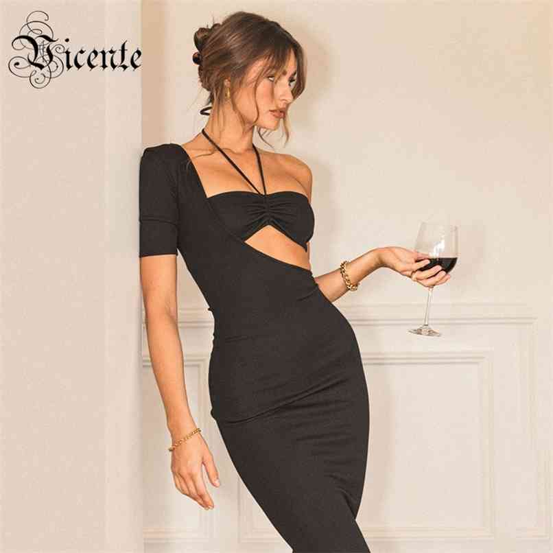 Trendy Black Two Pieces Suit Sexy One Shoulder Design Celebrity Party Club Long Dress 210520
Trendy Black Two Pieces Suit Sexy One Shoulder Design Celebrity Party Club Long Dress 210520