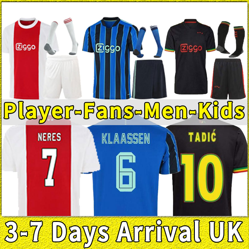 21 22 ajaxes Bob Marley Soccer Jersey TADIC BERGHUIS HALLER Third black Kit BLIND NERES CRUYFF KLAASSEN NIKLAS MOISANDER 2022 football shirts men kids sets uniforms, Third+patch
21 22 ajaxes Bob Marley Soccer Jersey TADIC BERGHUIS HALLER Third black Kit BLIND NERES CRUYFF KLAASSEN NIKLAS MOISANDER 2022 football shirts men kids sets uniforms, Third+patch