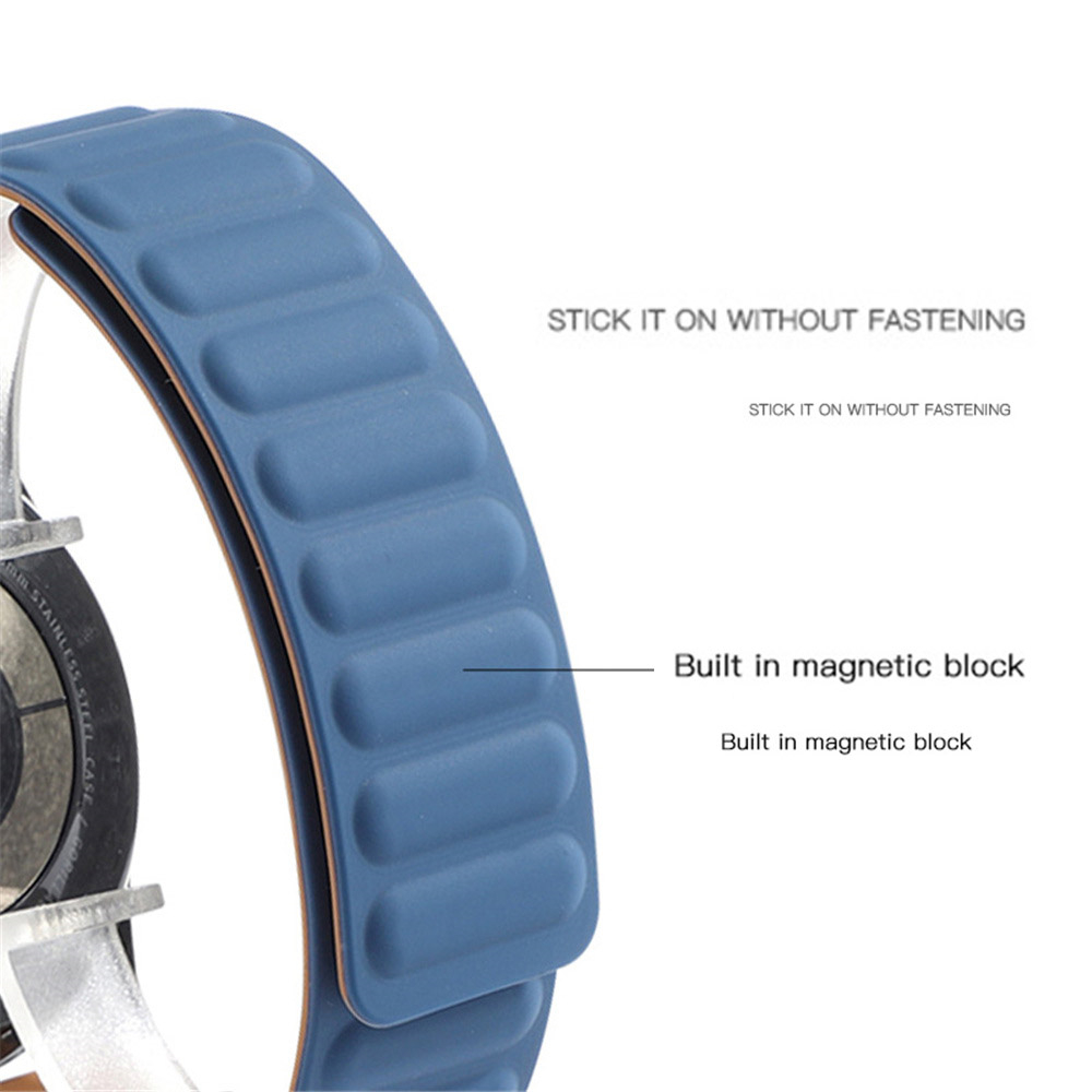 20mm 22mm Silicone Magnetic Band For Samsung Galaxy Active 2 42mm 46mm Huawei GT2 Watch 3 45mm 41mm to Amazfit Bip GTR Strap free shipping