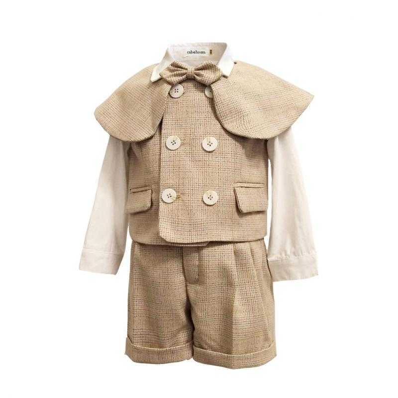 3pcs Kids Gentleman Clothes Set Toddler Boys Blazer Suit Children Birthday Wedding Party Christening Clothing Vest Pants 1-4Y 210615, Beige set
3pcs Kids Gentleman Clothes Set Toddler Boys Blazer Suit Children Birthday Wedding Party Christening Clothing Vest Pants 1-4Y 210615, Beige set