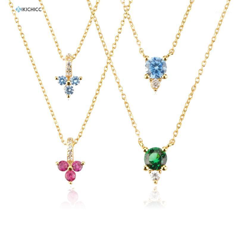 Chains KIKICHICC 925 Sterling Silver Gold Three Blue Rose Red Zircon CZ Charm Luxury Jewelry Women Long Chain Wedding Jewels
Chains KIKICHICC 925 Sterling Silver Gold Three Blue Rose Red Zircon CZ Charm Luxury Jewelry Women Long Chain Wedding Jewels