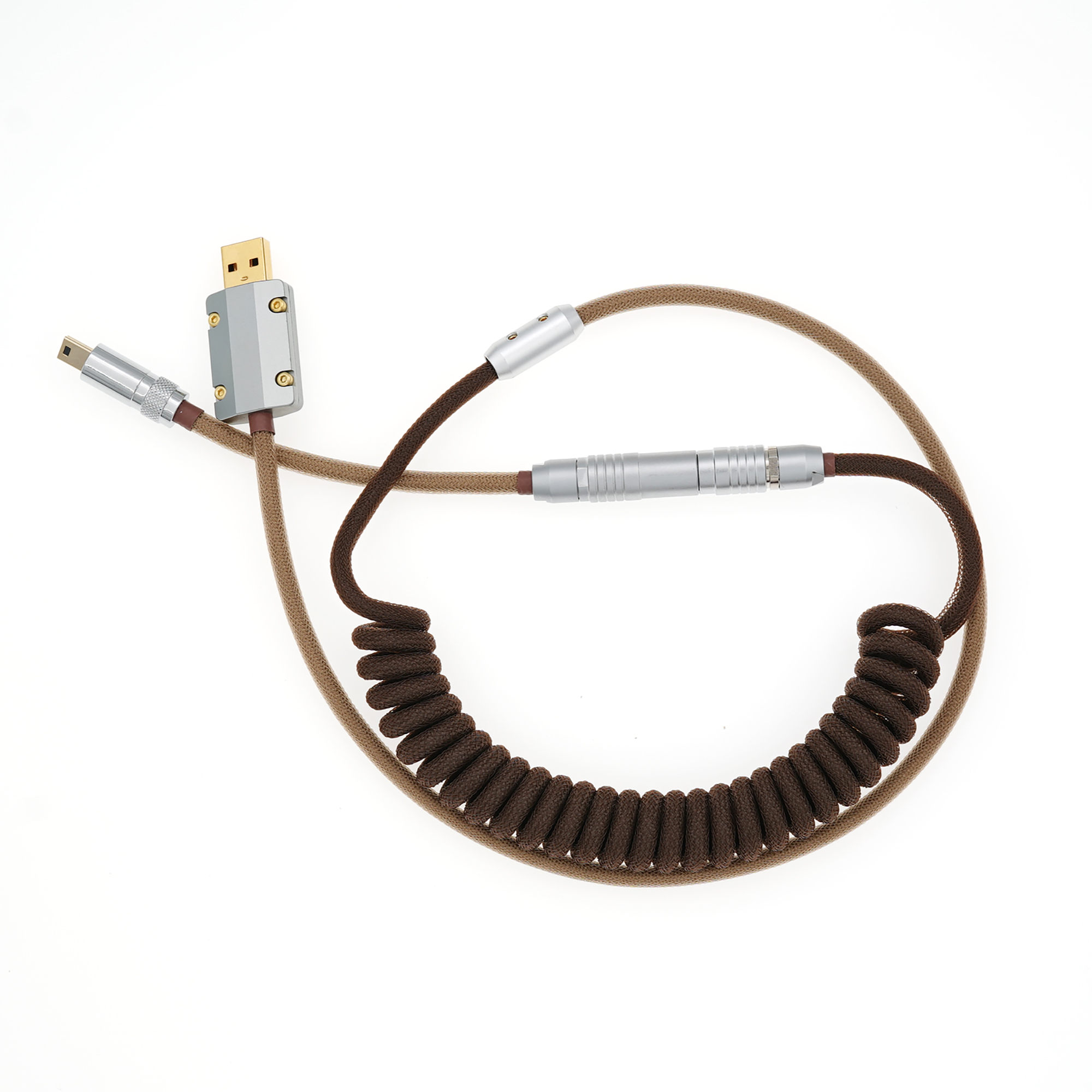 GeekCable Handmade Customized Mechanical Keyboard Data Cable For GMK Theme SP Keycap Line Chocolate Colorway