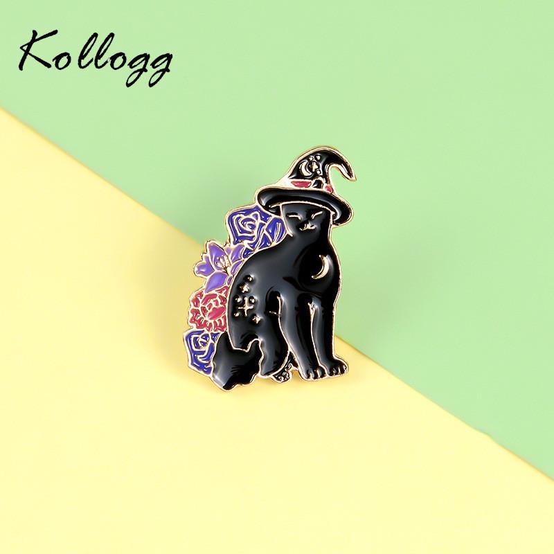 Pins, Brooches Punk Enamel Black Hat Cat Pin Clothing Accessories Witch Brooch Backpack Collar Light Proof Buckle, Gray
Pins, Brooches Punk Enamel Black Hat Cat Pin Clothing Accessories Witch Brooch Backpack Collar Light Proof Buckle, Gray