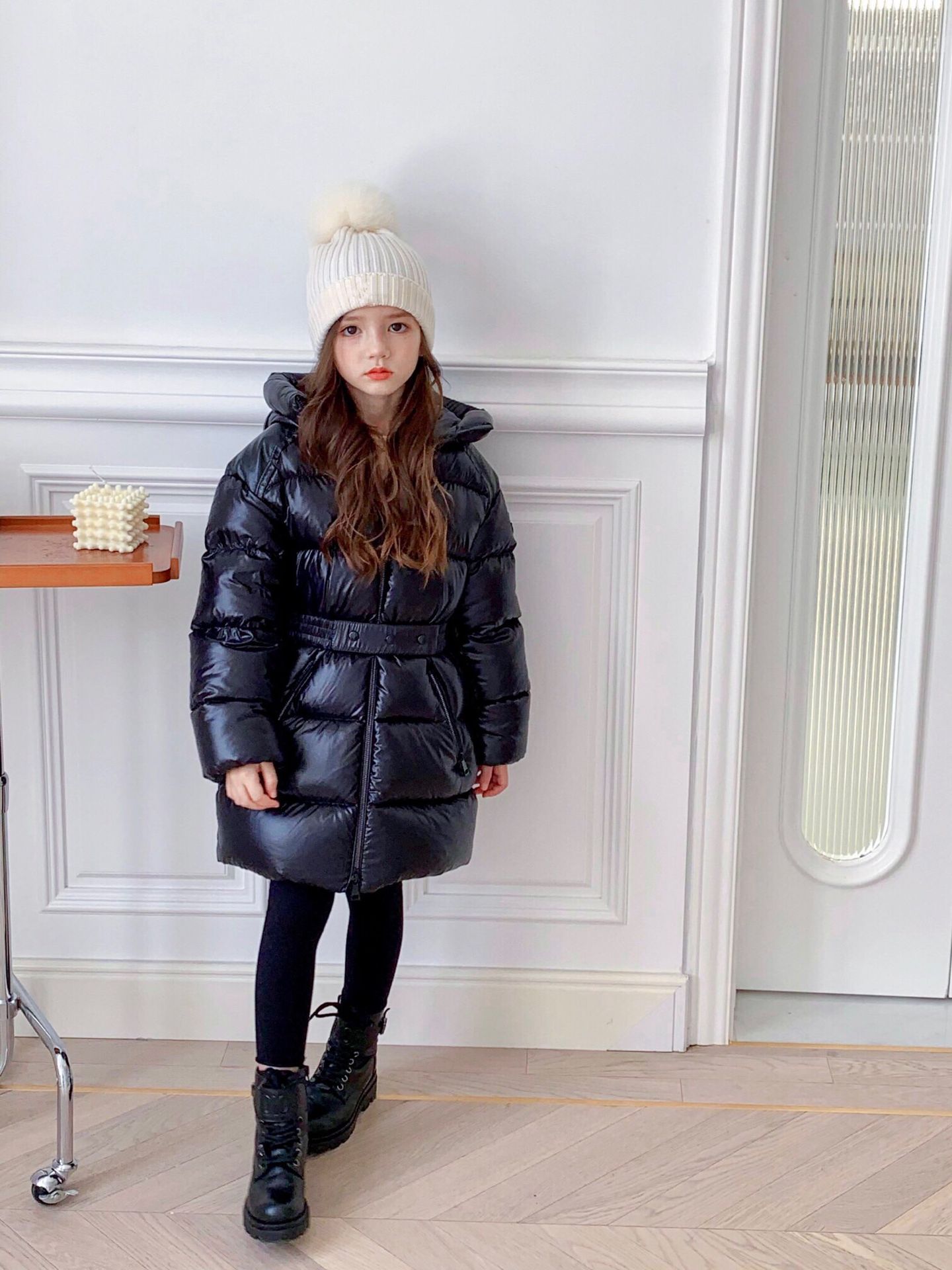 high quality Children's Down Coat Winter Teenage Baby Girls goose down-padded Parka & Coats Thicken Warm Long Jackets with belt Toddler Kids Outerwear, Black
high quality Children's Down Coat Winter Teenage Baby Girls goose down-padded Parka & Coats Thicken Warm Long Jackets with belt Toddler Kids Outerwear, Black