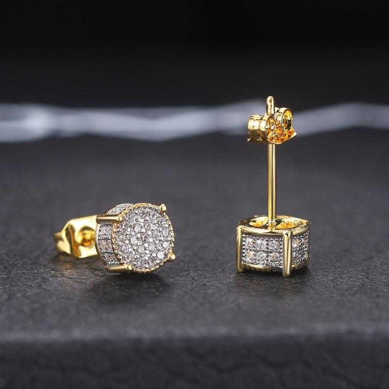 Stud Hip Hop Men's Earrings Zircon Electroplating Round Wholesale S925 Silver Plated Luxury Fashion Party Jewelry
Stud Hip Hop Men's Earrings Zircon Electroplating Round Wholesale S925 Silver Plated Luxury Fashion Party Jewelry